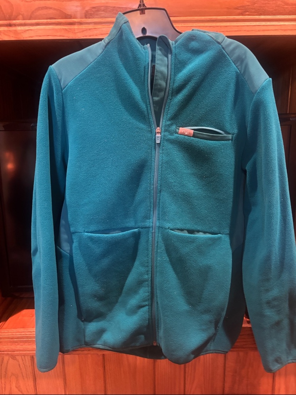 Figs on shift jacket